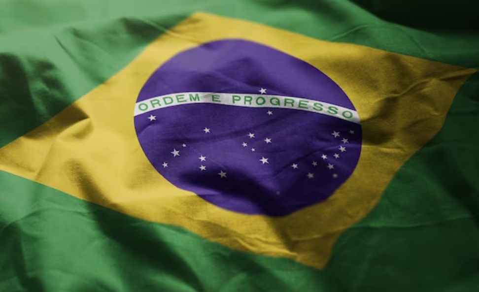 The national flag of Brazil