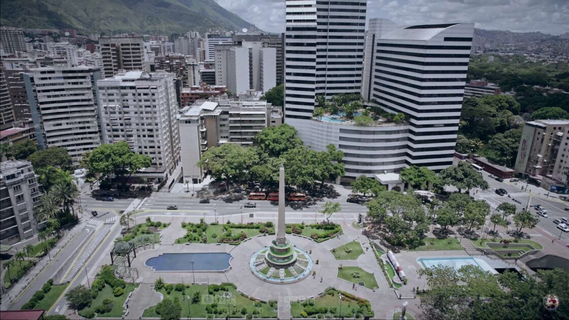 Bird view of Venezuela capital