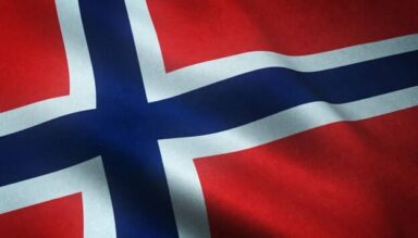The flag of Norwegian