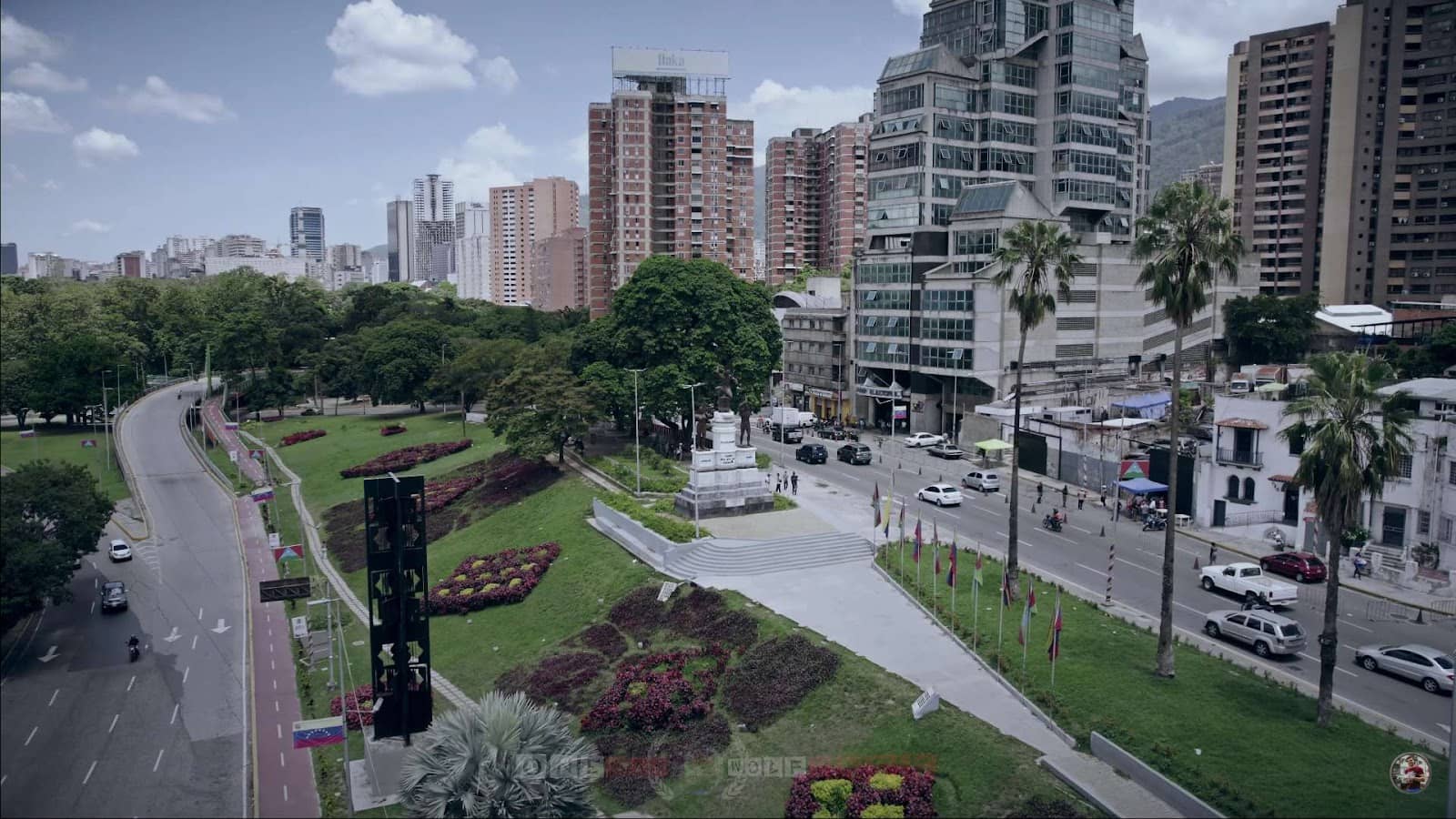 Bird view of Venezuela capital